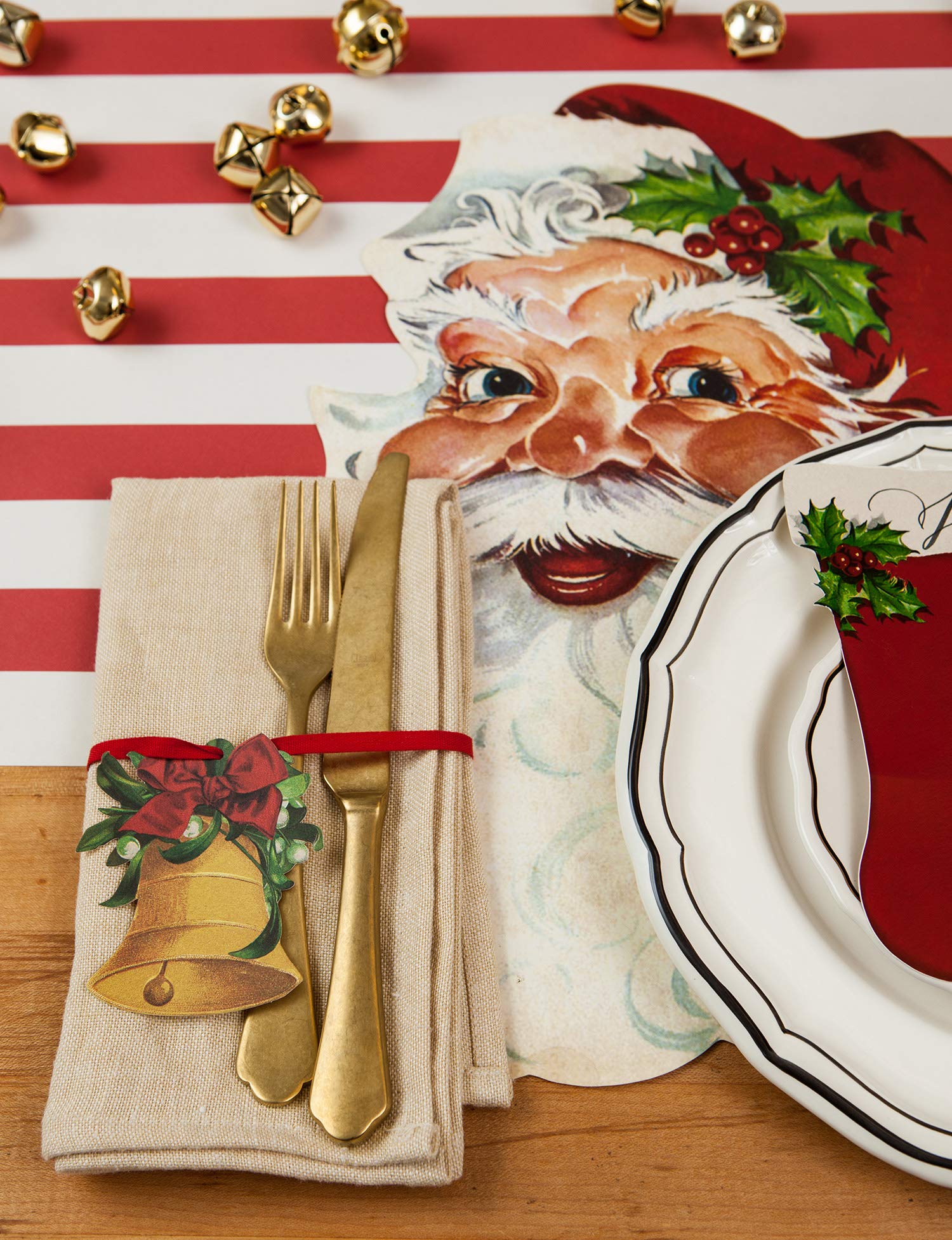 Hester and Cook placemats sized large to fit plates and glassware.