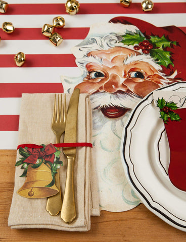 Hester and Cook placemats sized large to fit plates and glassware.