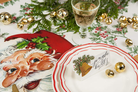 Hester and Cook tear-off disposable placemats simplify post-party cleanup.