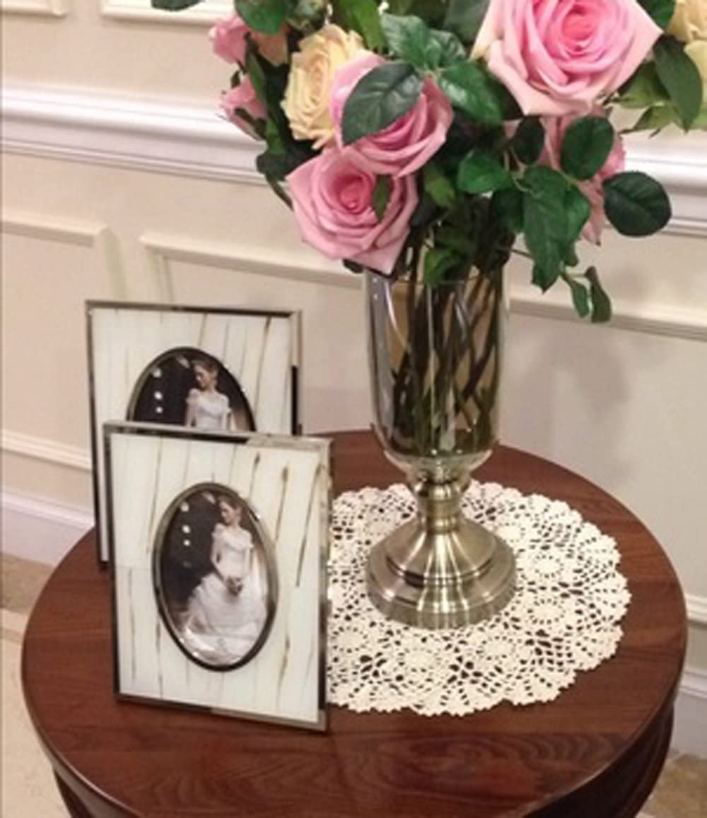 Hetao lace doily on a coffee table adding rustic charm.
