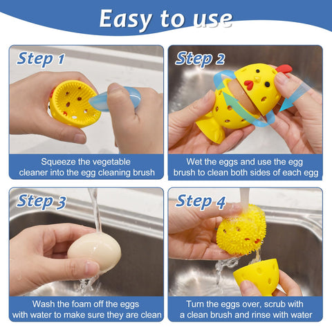 Heuihm egg washer with drainage design speeds quick rinse.