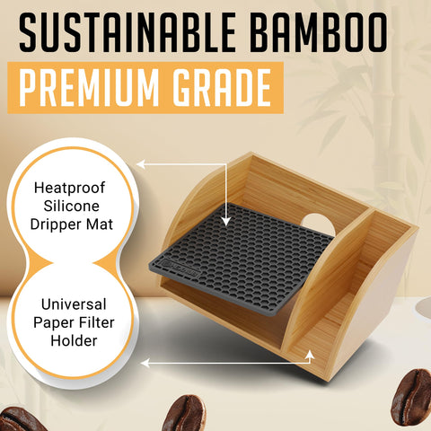 HEXNUB compatibility image shows Chemex, Bodum, and Cosori fits for daily use.