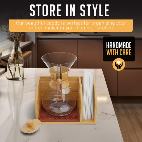 HEXNUB filter holder stores filters and napkins in easy reach