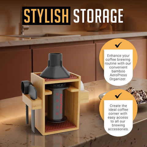 HEXNUB heat-resistant silicone mats catch drips for a cleaner coffee workspace.