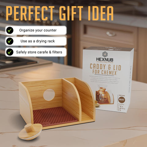 HEXNUB non-toxic bamboo construction supports sustainable coffee rituals
