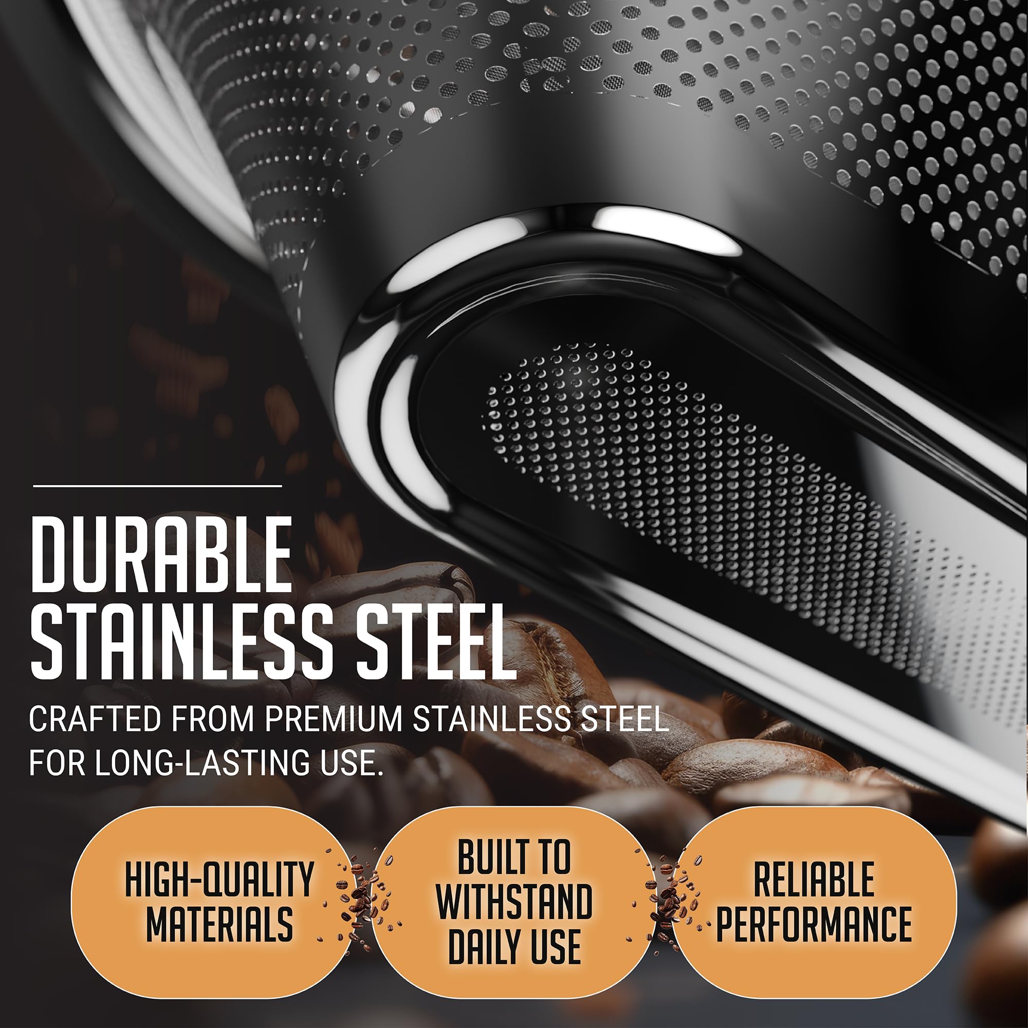 HEXNUB filter delivers smooth extracts with minimal sediment in every brew.