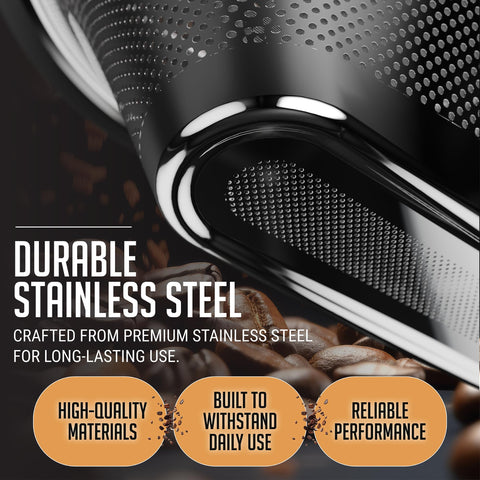 HEXNUB filter delivers smooth extracts with minimal sediment in every brew.