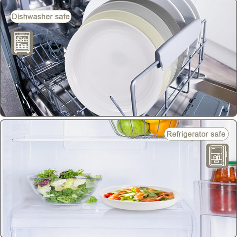 Heycome plates are microwave and dishwasher safe for convenient cleaning.