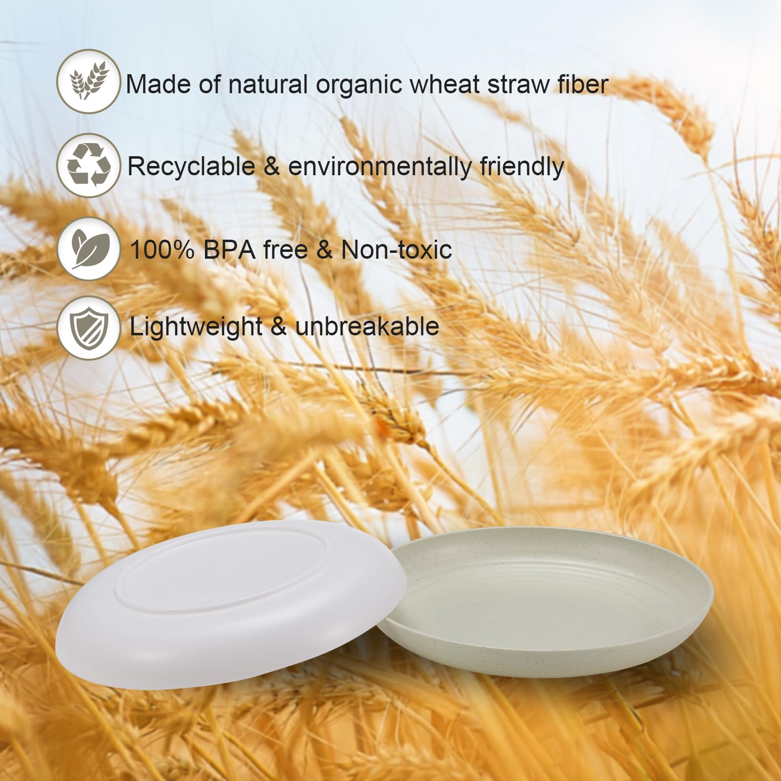 Heycome plates feature thickened material for lasting durability during daily use.