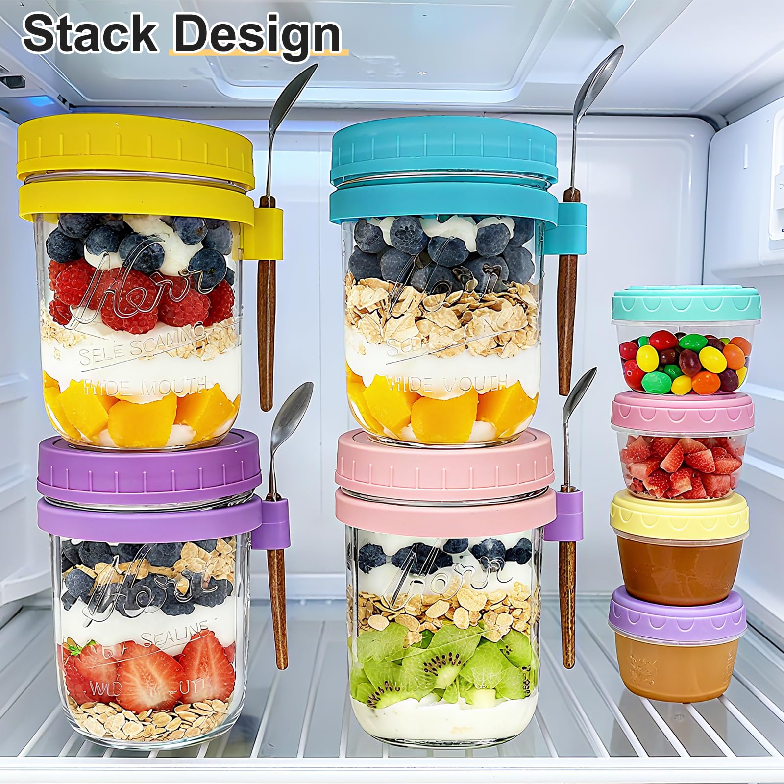 Heyglee 4-pack glass jar set simplifies portioning and organization