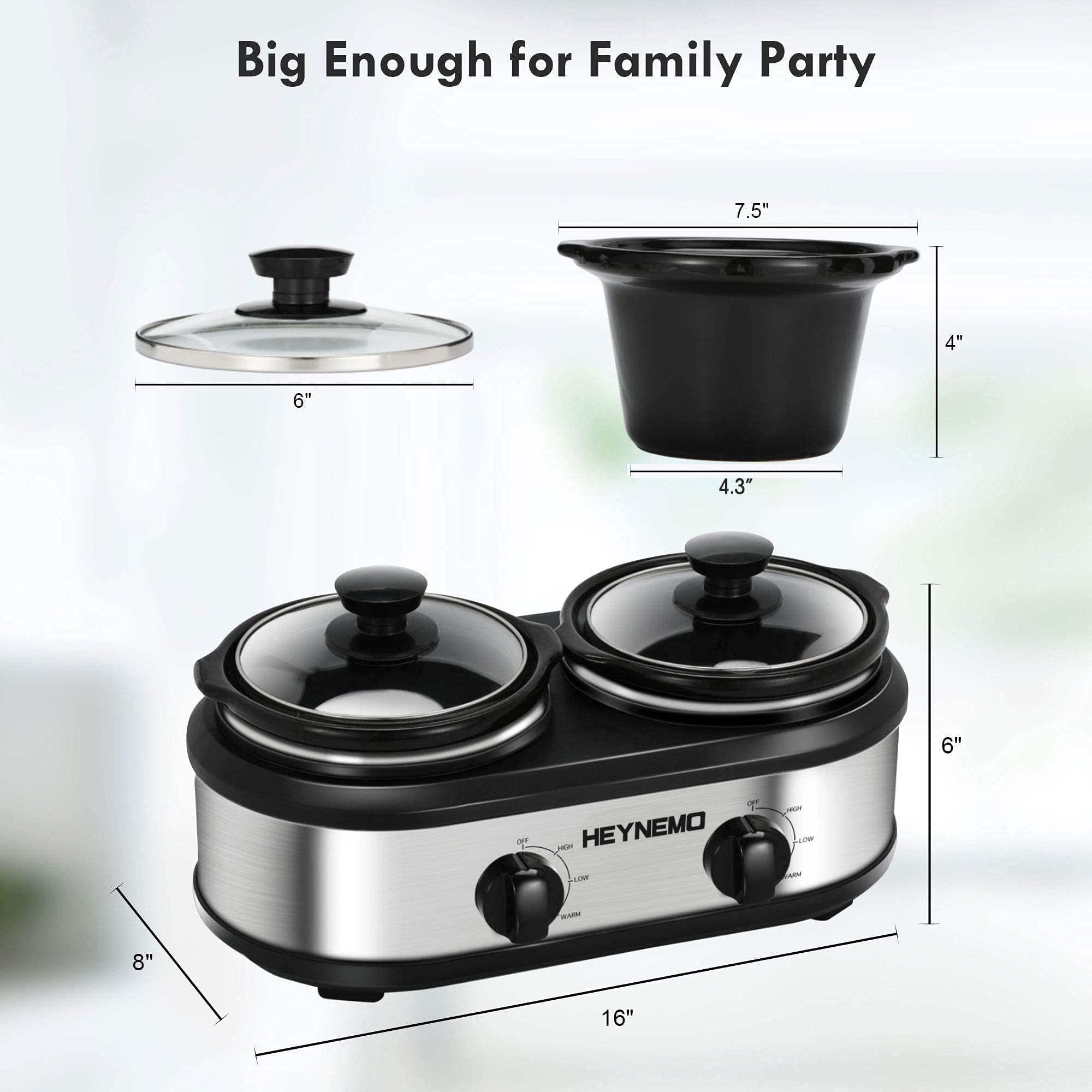HEYNEMO glass lid provides visibility into cooking progress.