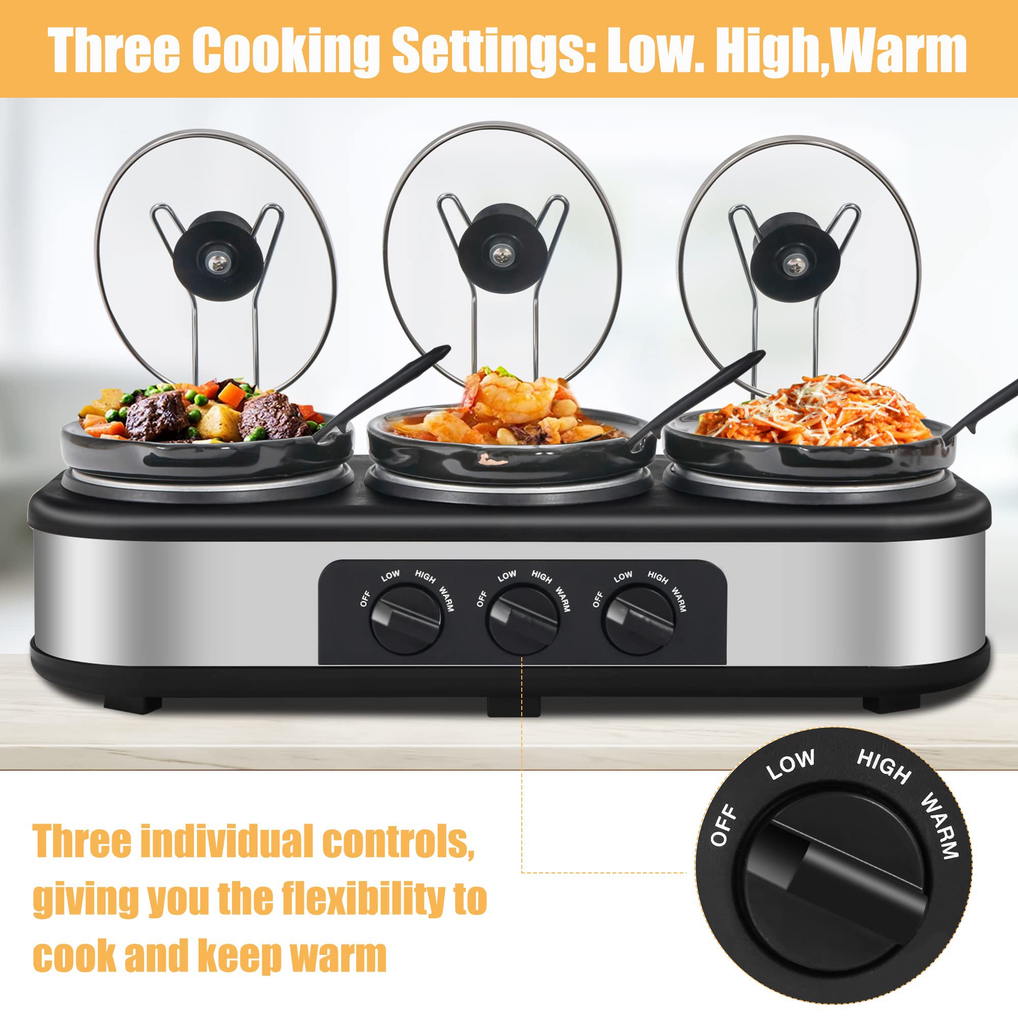 HEYNEMO individual temperature controls for each pot offer flexible cooking options
