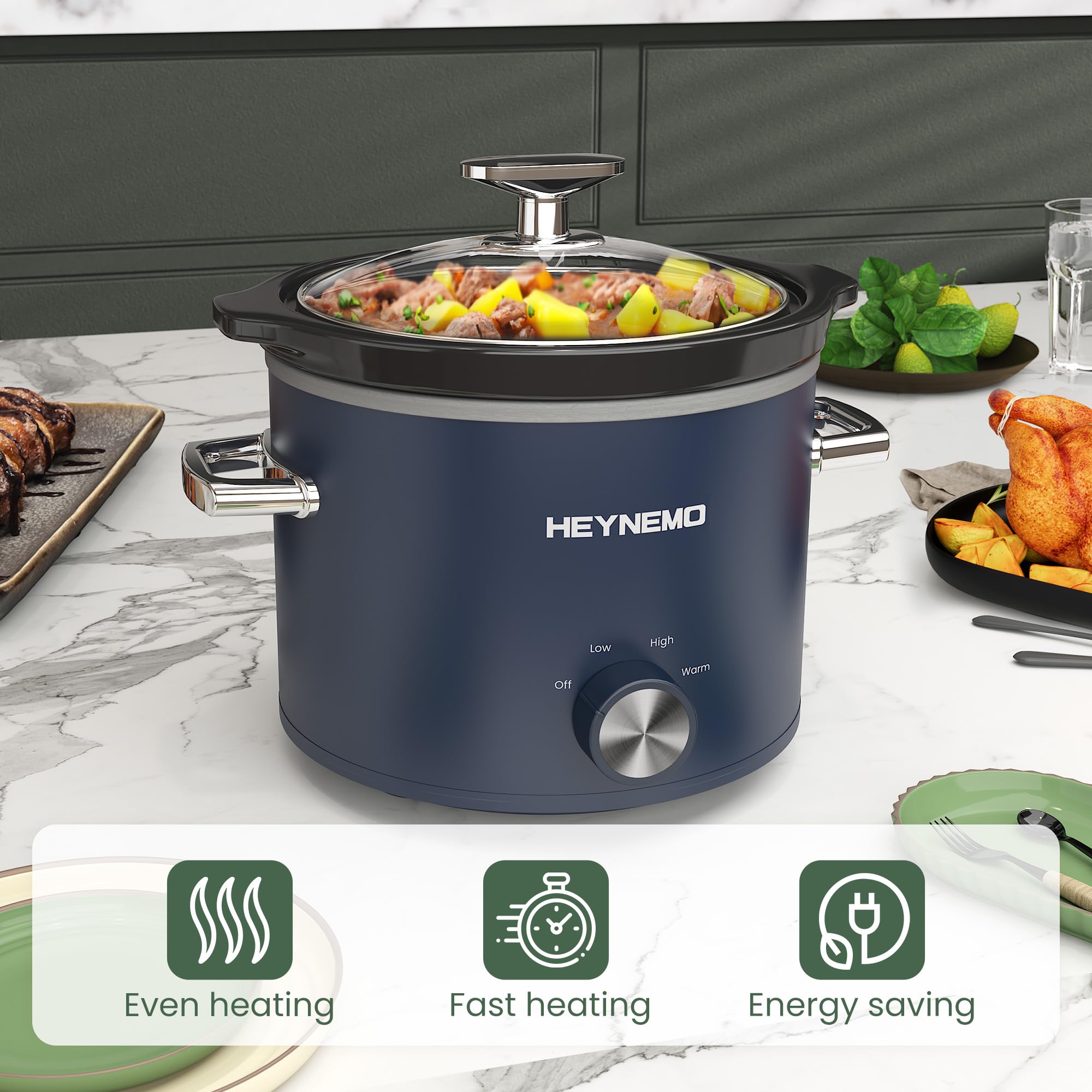 HEYNEMO stainless steel body with blue finish for everyday use