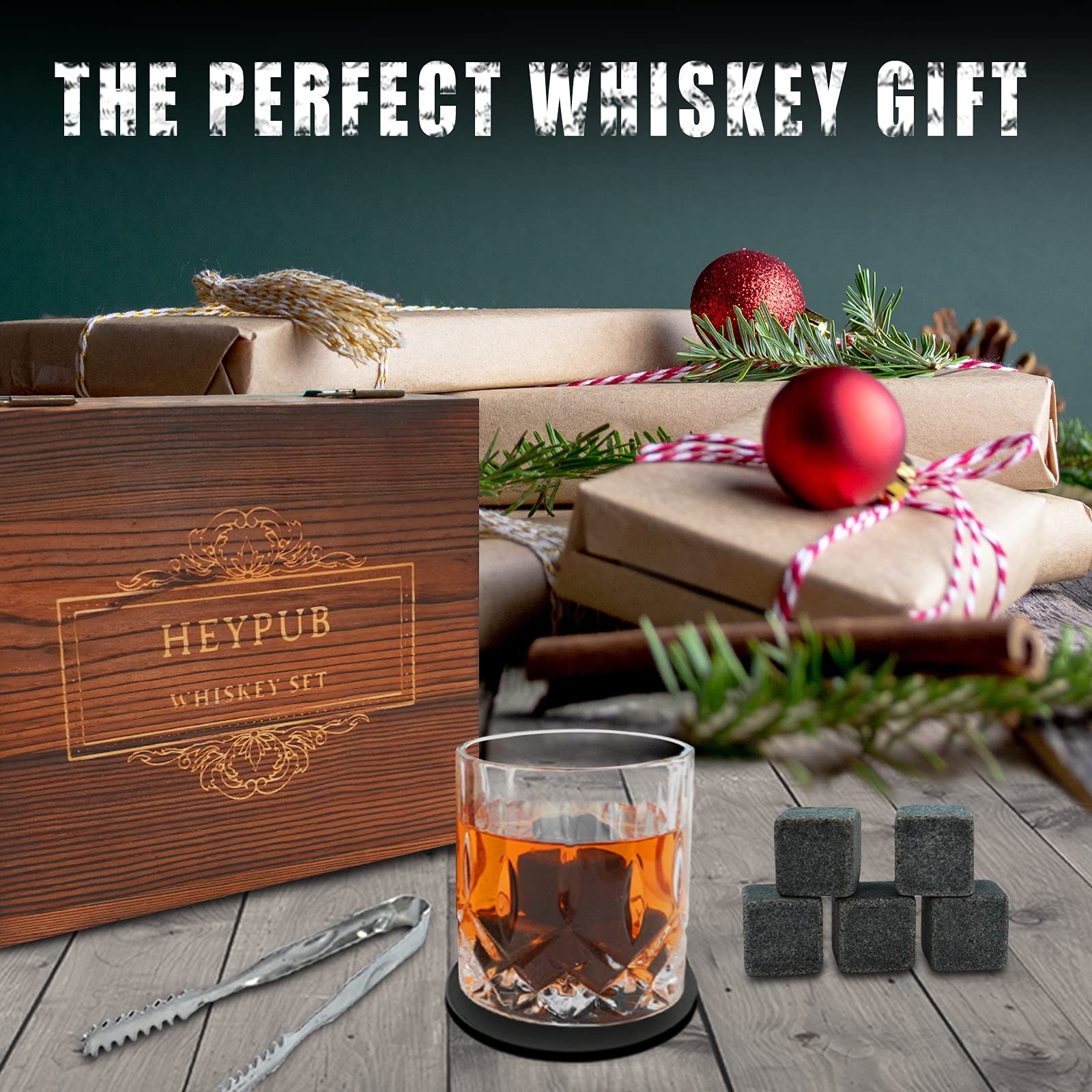 HEYPUB ready-to-gift set enhances at-home whiskey rituals.
