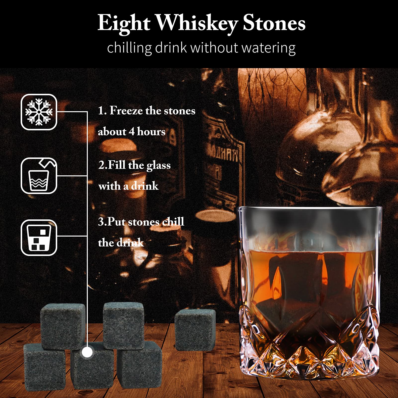 HEYPUB tongs and two coasters for easy serving and surface protection.