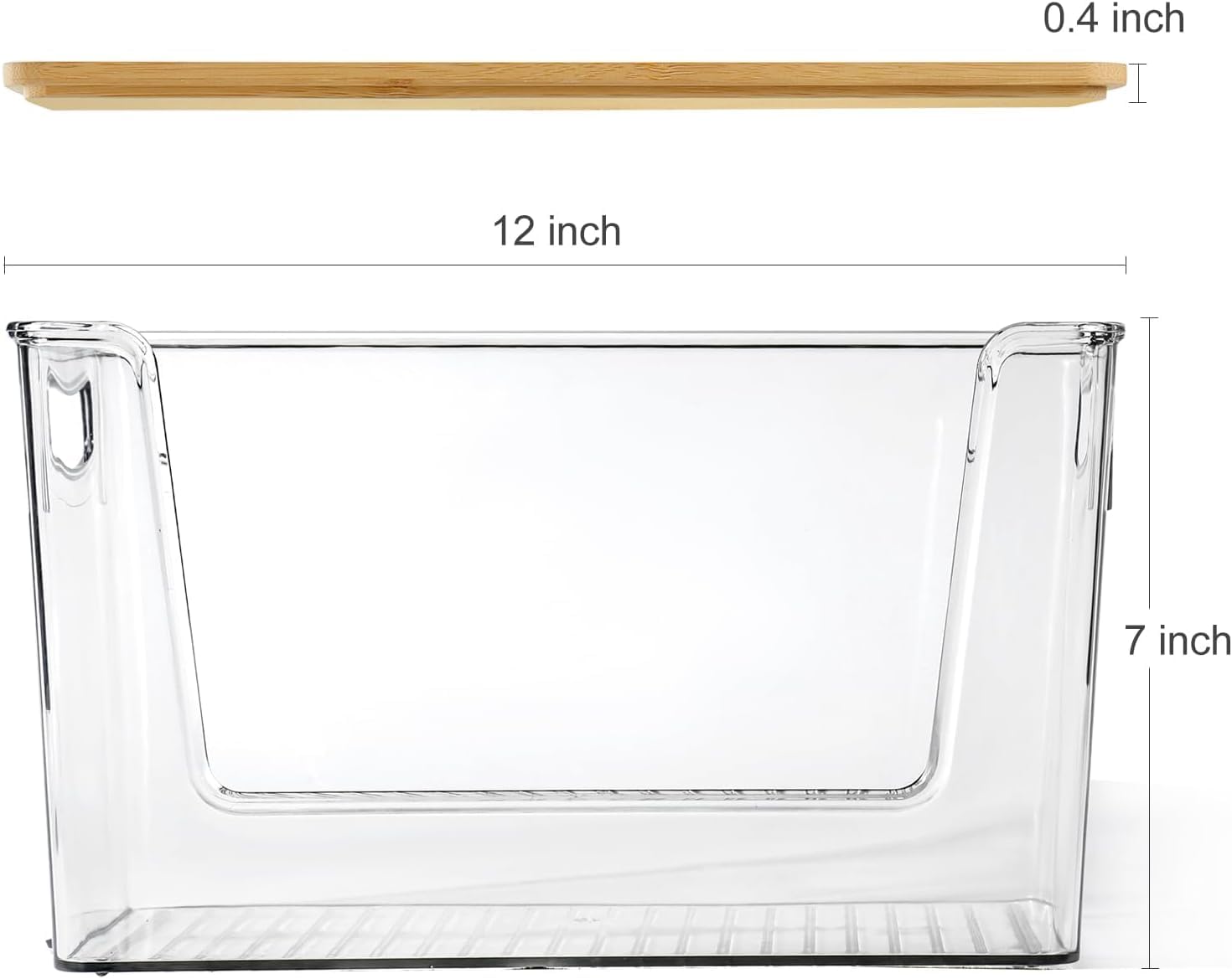 Heyuzb fruit vegetable storage bin on countertop keeps produce organized.