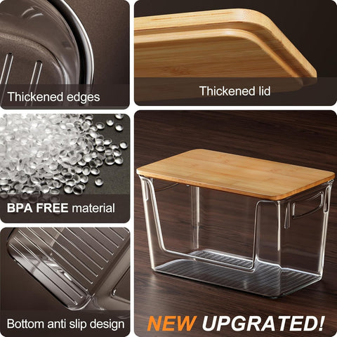 Heyuzb heavy-duty plastic bin side view emphasizes durability.