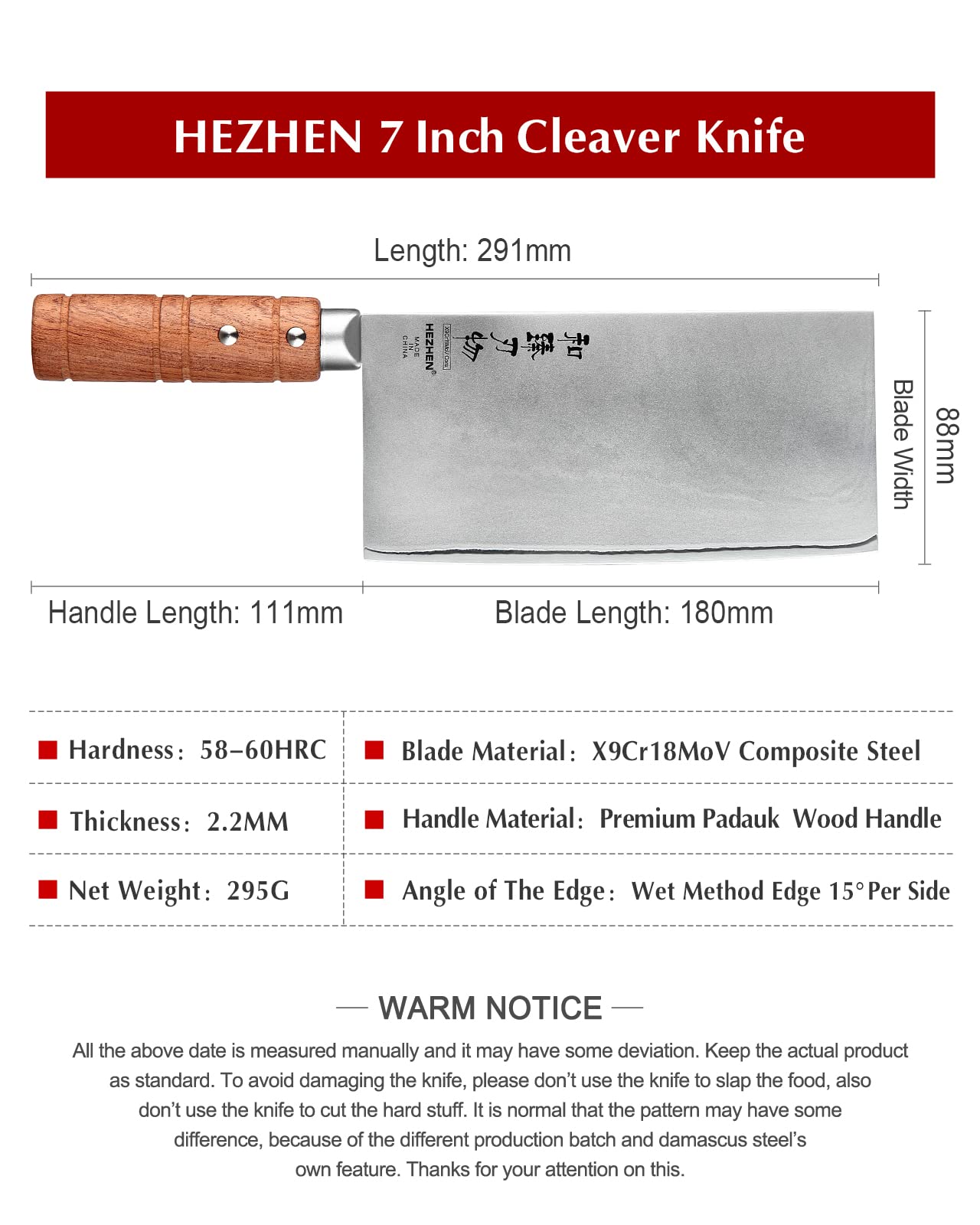 HEZHEN cleaver used for vegetable chopping in a busy kitchen