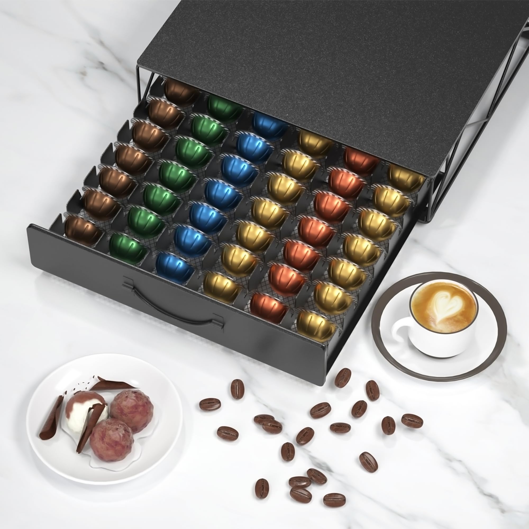 HFHOME drawer slide system with anti-derail track for smooth access.