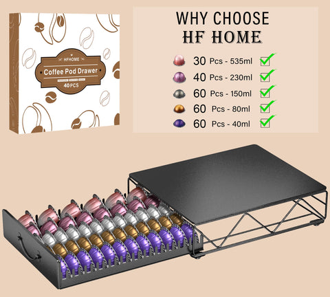 HFHOME durable iron construction with non-slip feet protects countertops.