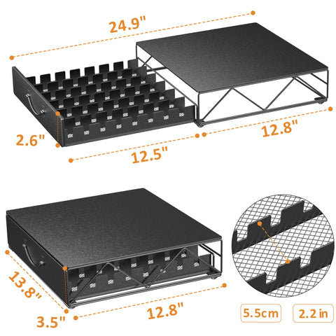 HFHOME metal construction capsule holder designed for durability.