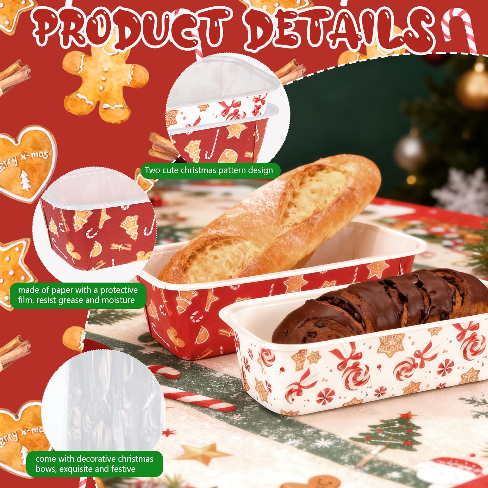 HFYZZ Oil-resistant loaf pan ensures easy release and oven use