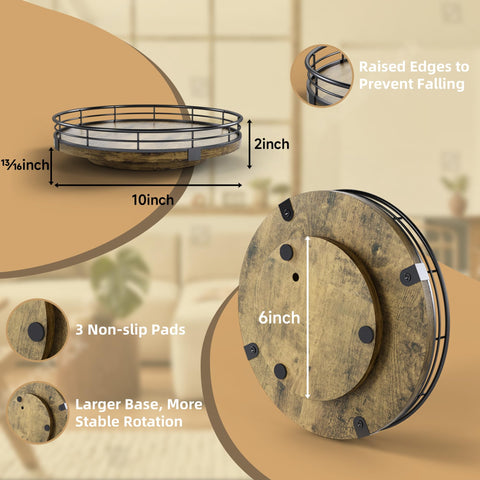 HGF Lazy Susan 360-degree rotation showcasing full accessibility to spices and oils