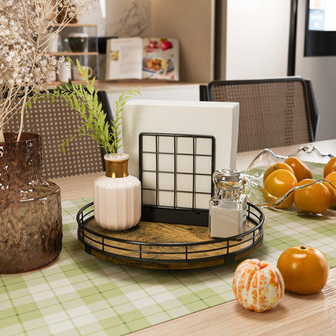 HGF Lazy Susan anti-slip base stabilizing the tray on countertops