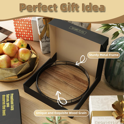 HGF gift-ready lazy susan box for weddings and housewarmings.