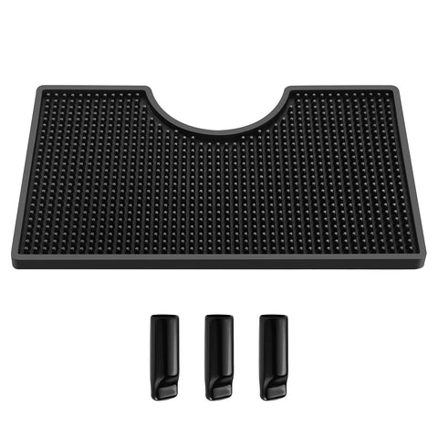 Hgkeke beer tower drip tray front view with non-slip spill protection