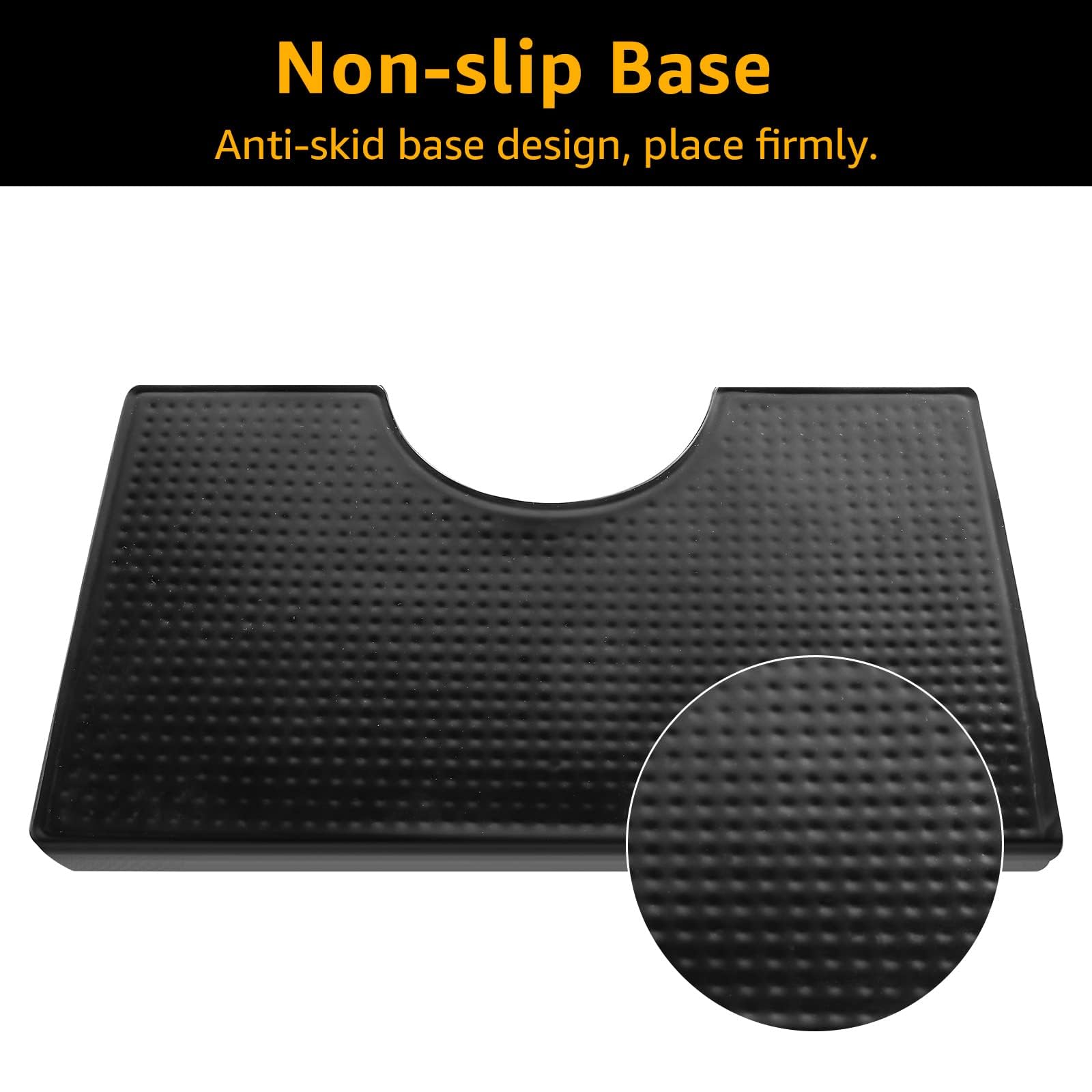 Hgkeke beer tower drip tray with rubber base prevents movement