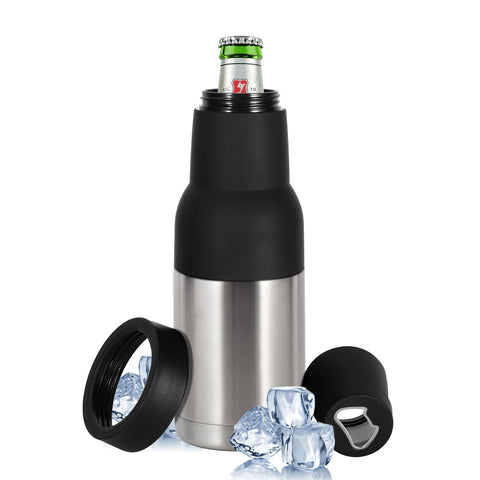 Hgkeke Frosty Beer Holder showing 12oz cans for cold outdoor use