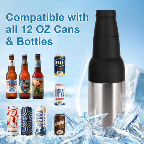 Hgkeke Frosty Beer Holder with built in opener in action