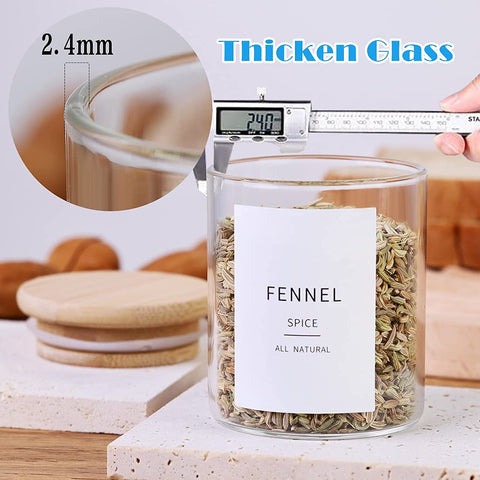 Compact 4oz jars support efficient pantry organization and easy stacking.