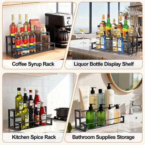 HHOKEM syrup organizer with smooth sliding mechanism in action