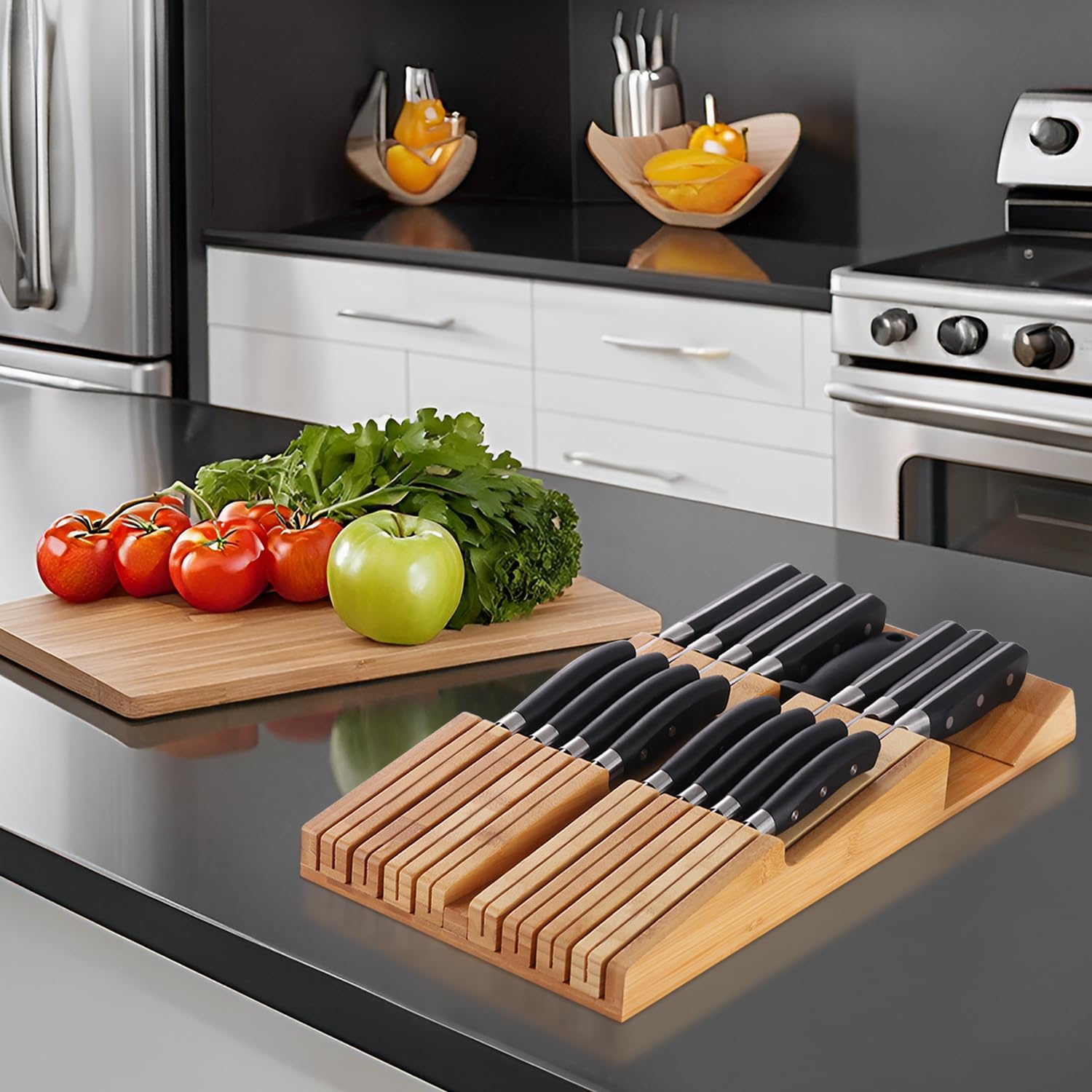 HHXRISE includes a dedicated sharpener slot to keep tools together.