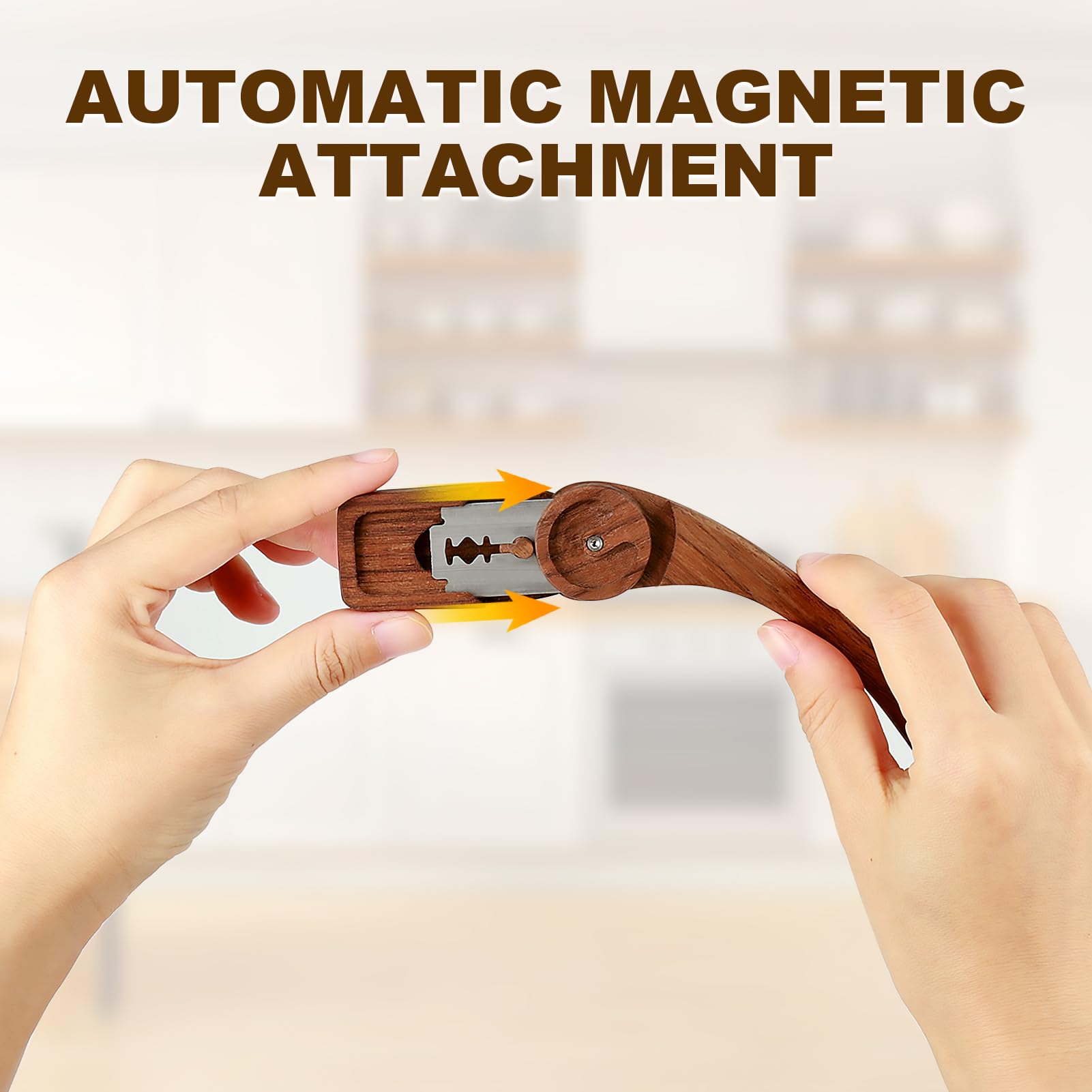 HHZPAEK magnetic blade guard keeps blades secure.
