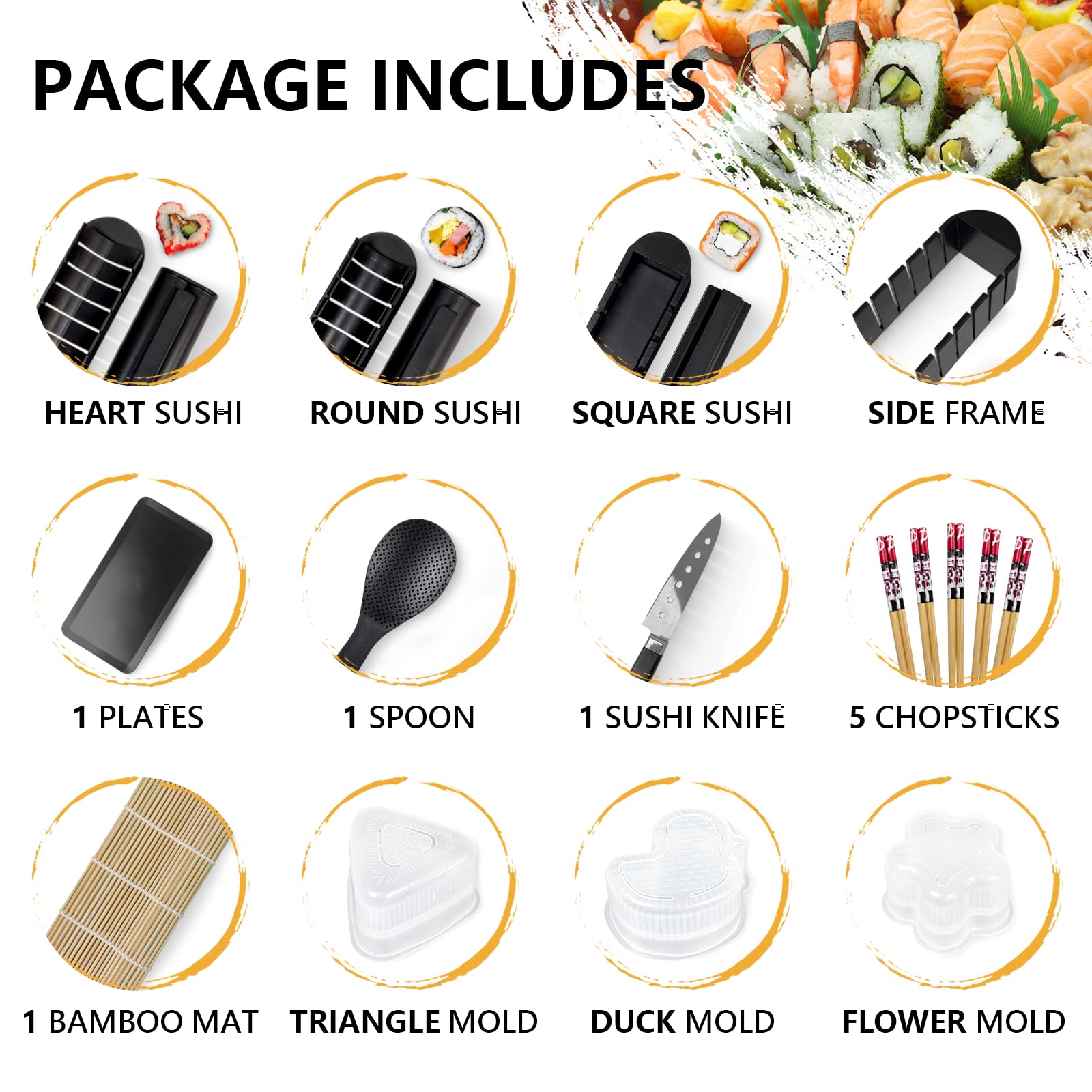 HI NINGER bamboo roll mat for smooth, mess-free sushi assembly