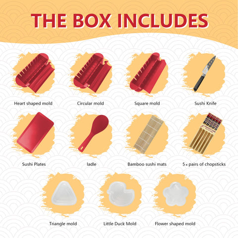 HI NINGER bamboo sushi roll mat for tight, professional-looking rolls