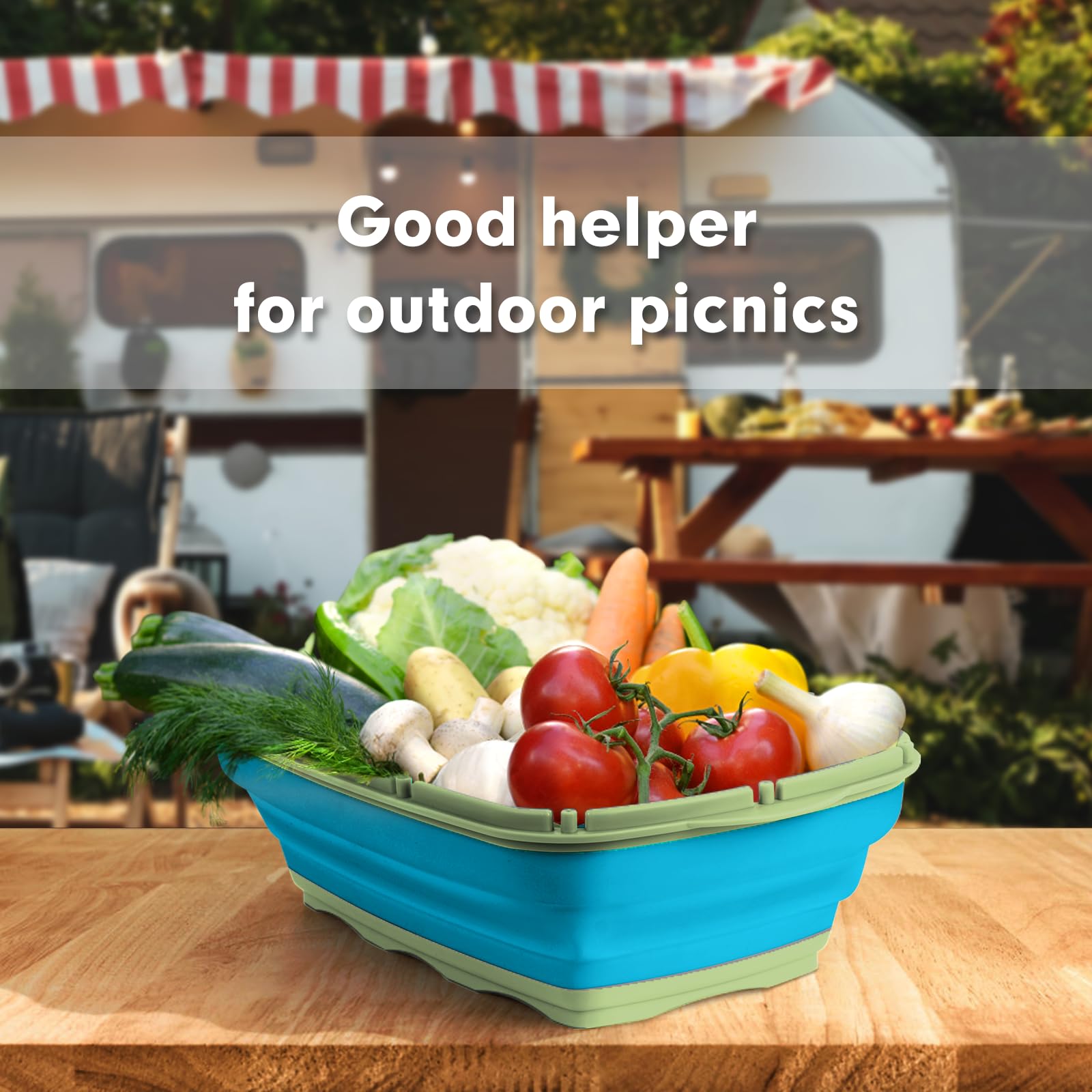 HI NINGER outdoor kitchen gadget combines prep, wash, and storage in one