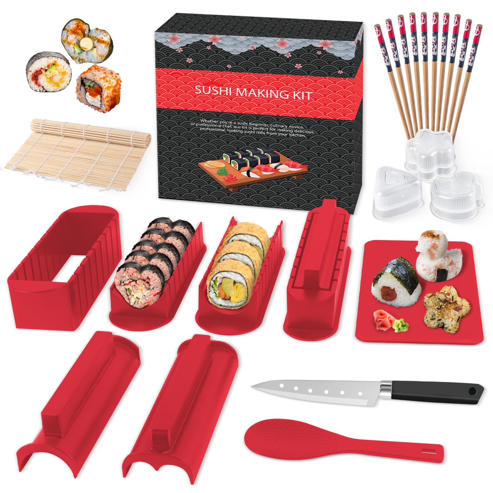 HI NINGER sushi maker set unboxing box for easy home sushi