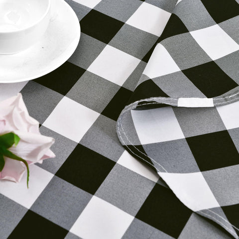 Hiasan checkered tablecloth kitchen-dining setup, machine washable for busy households.