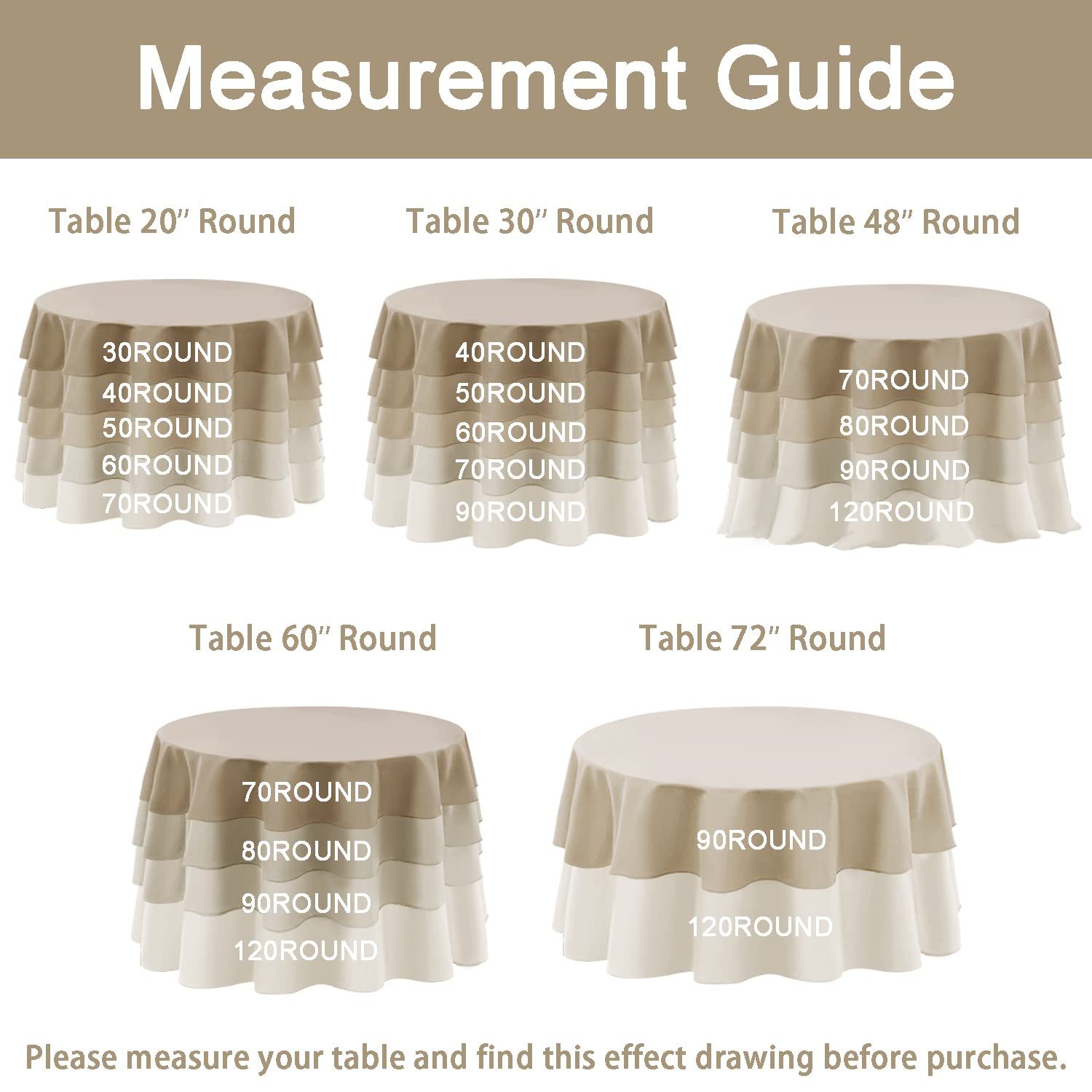 Hiasan round tablecloth waterproof edge shot, ideal for rainy or beverage spills.