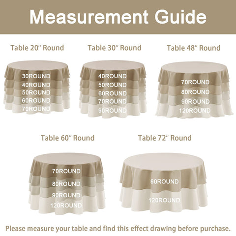Hiasan round tablecloth waterproof edge shot, ideal for rainy or beverage spills.