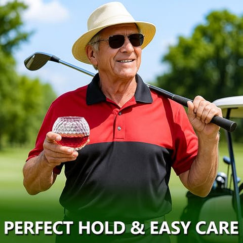 HiBathti dishwasher-safe golf glasses simplify cleanup after gatherings