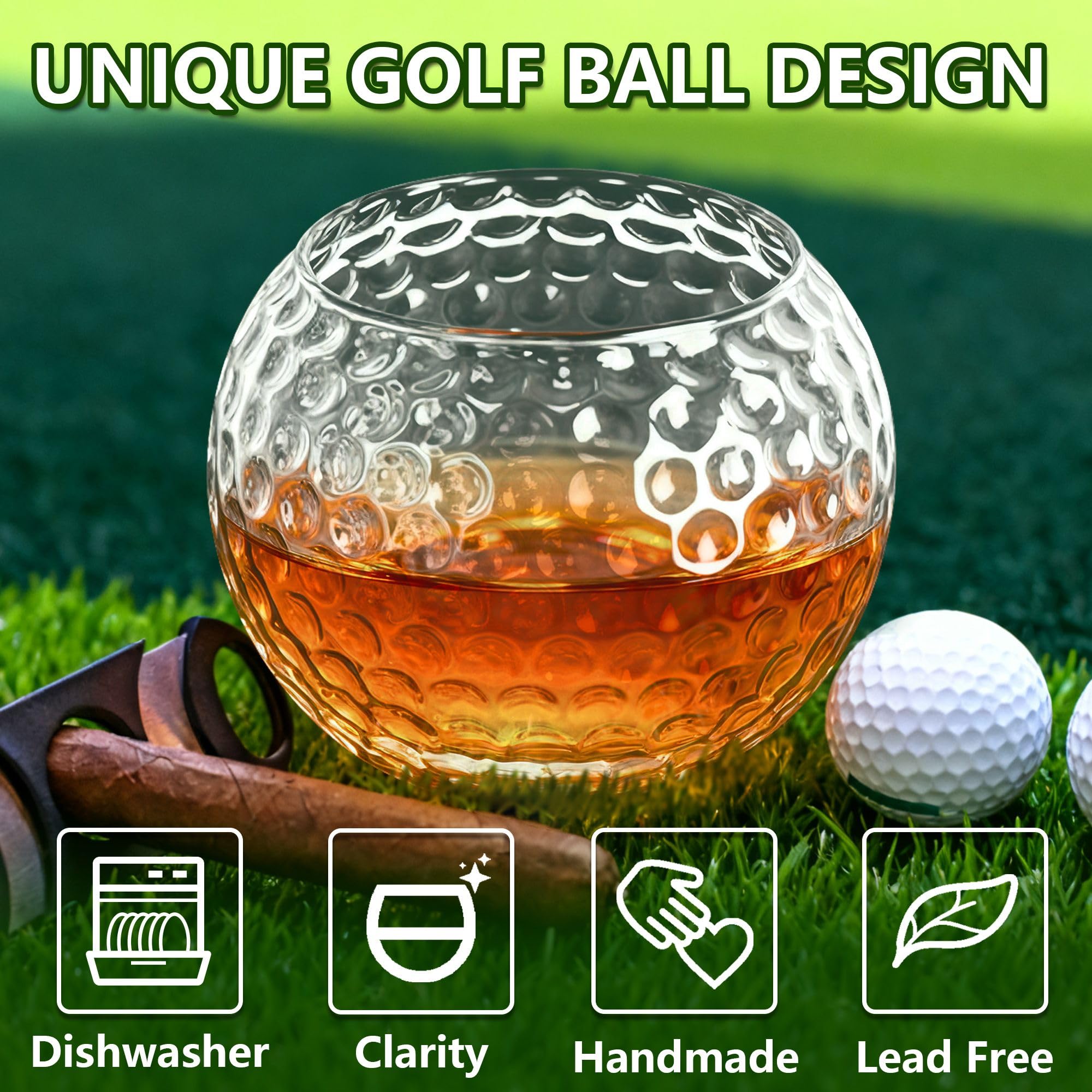 HiBathti glass with ergonomic grip for comfortable sipping