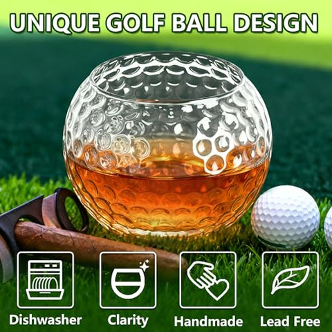 HiBathti handcrafted golf glasses offer comfortable grip and steady hold