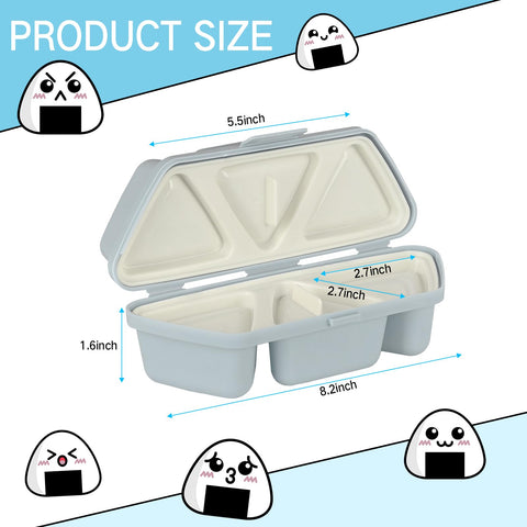 HIBILDER foldable onigiri mold demonstrates compact storage for travel.