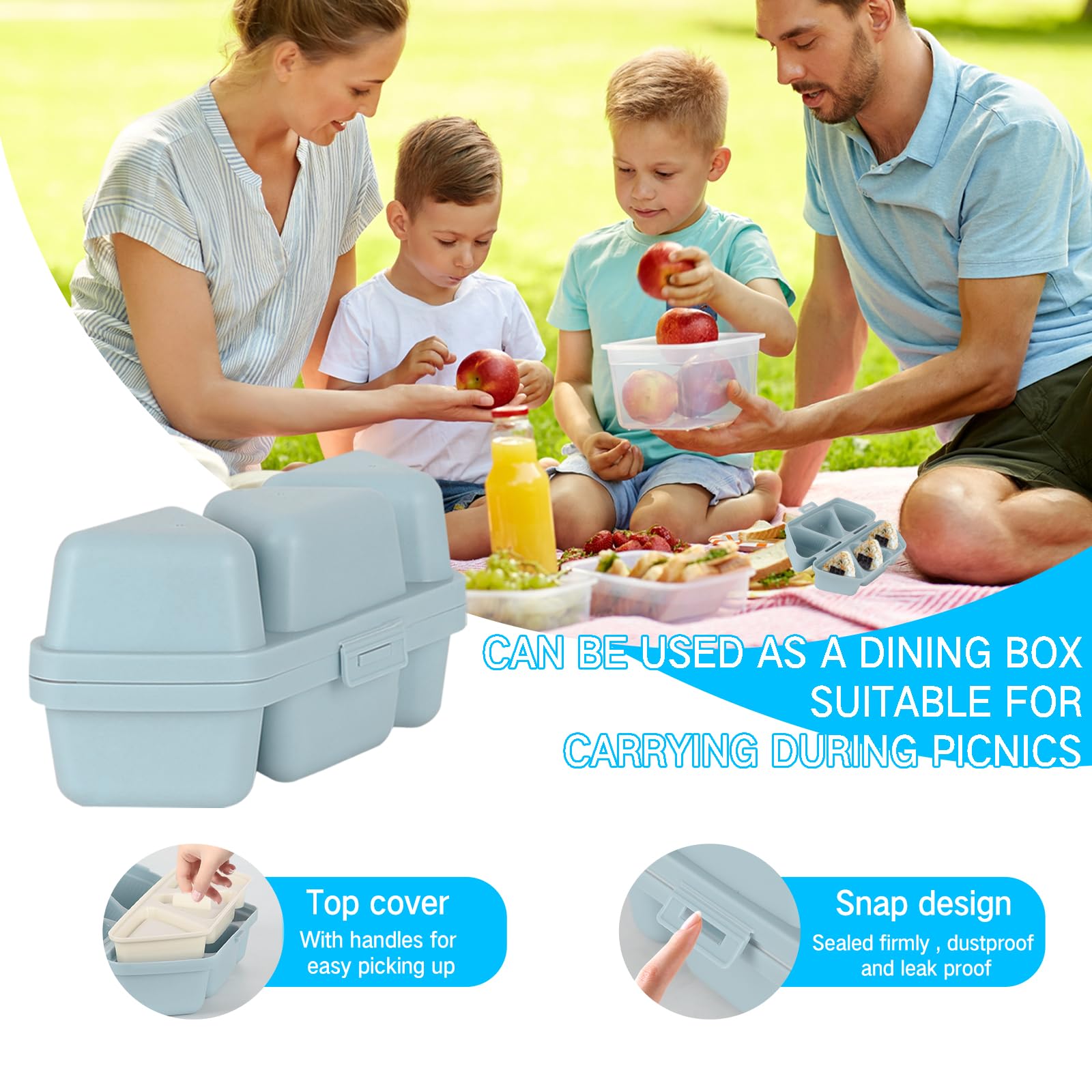 HIBILDER dishwasher-safe onigiri mold simplifies cleanup after cooking.