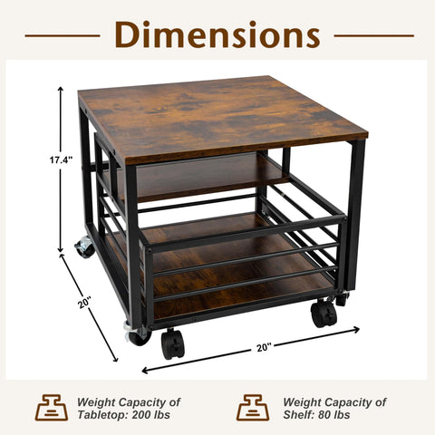 HIBOAT mini fridge stand showing drawer storage section for snacks